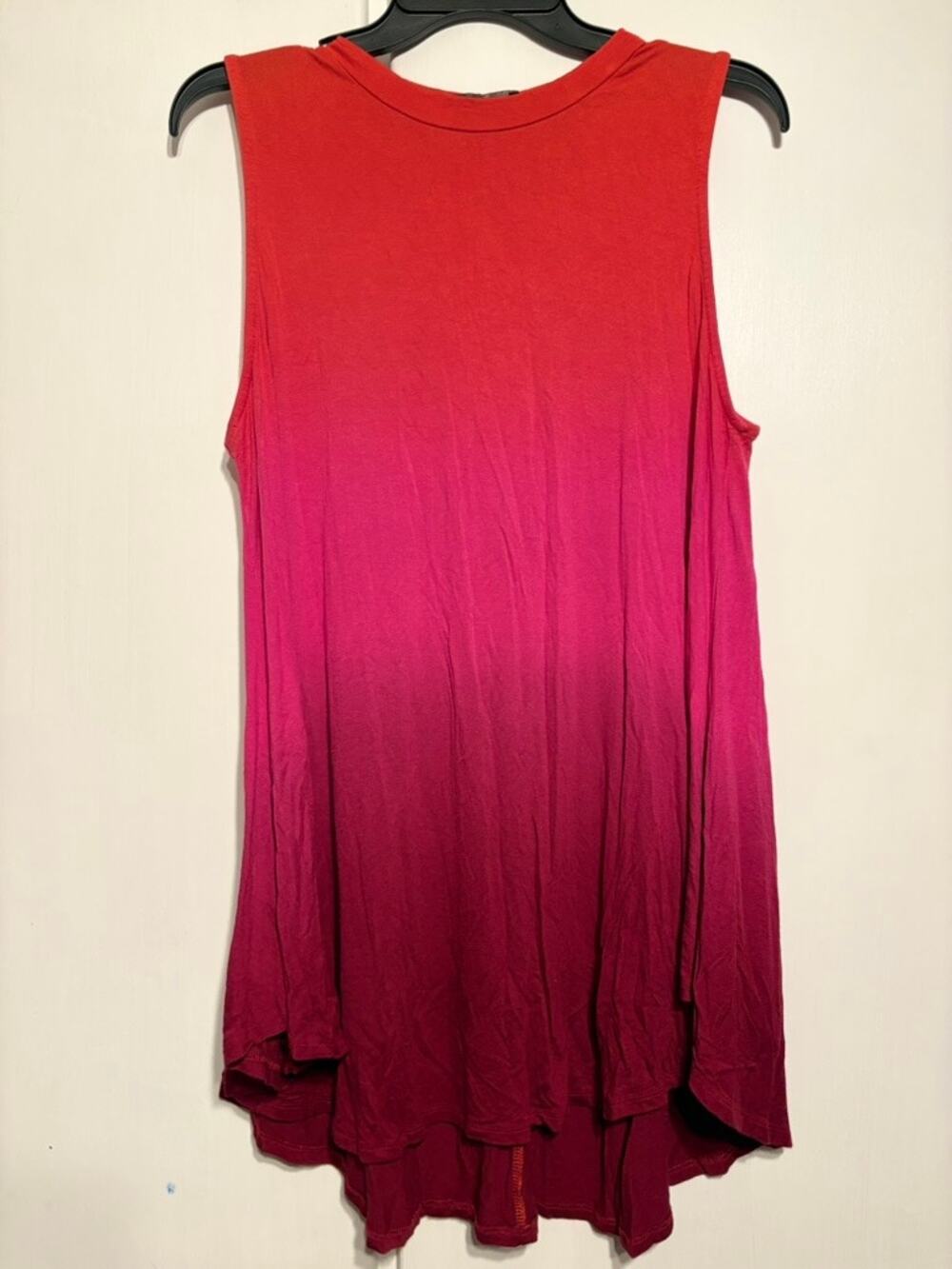 Lane Bryant swing tank red pink ombre 14 16 1X
